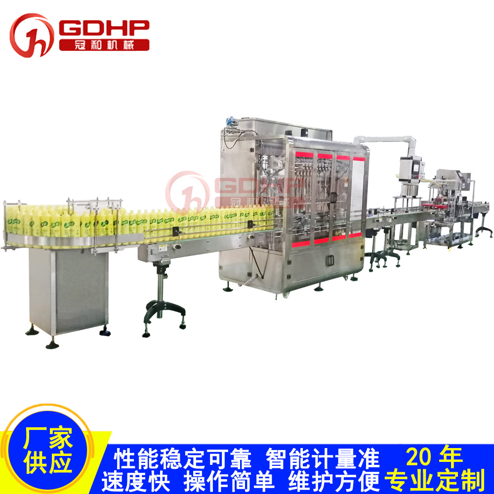 210503單全自動洗潔精灌裝旋蓋機生產(chǎn)線-7